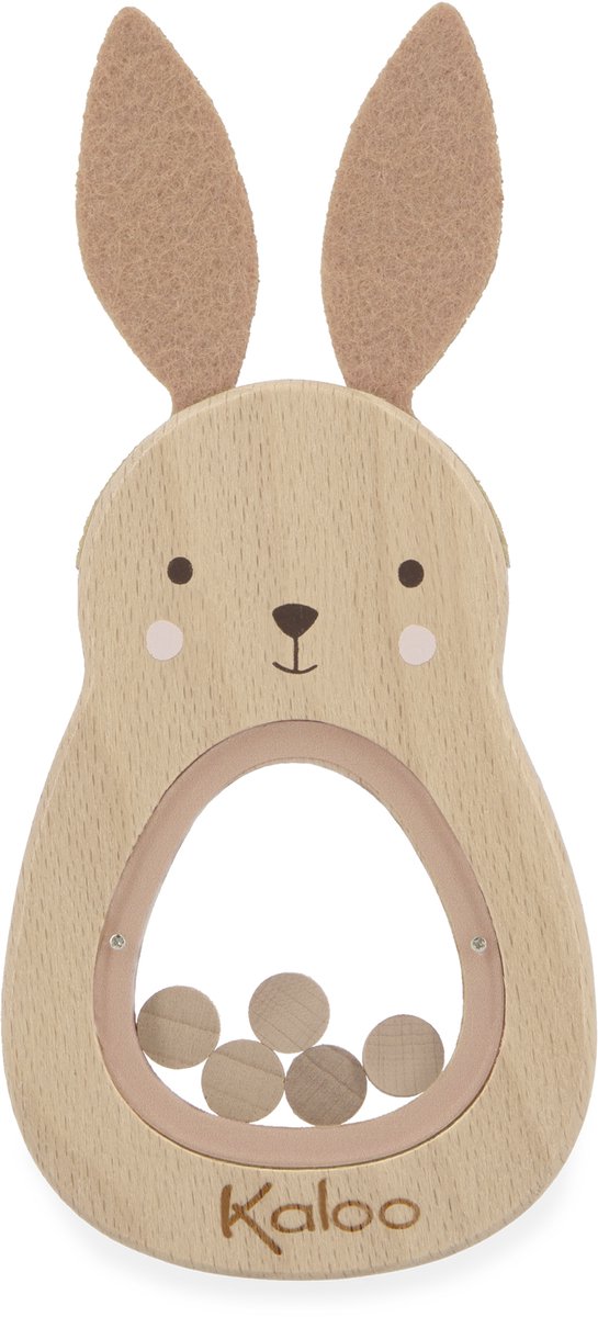 Kaloo Petites Chansons - Rassel - Holzrassel - Hase