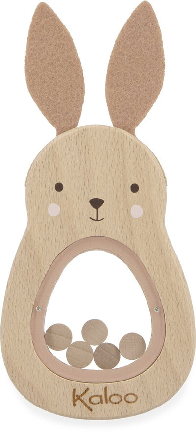 Kaloo Petites Chansons - Rassel - Holzrassel - Hase