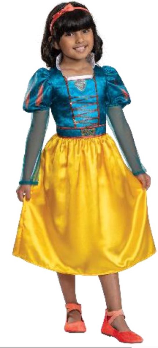 Disney-Verkleidung – Schneewittchen-Live-Action, Schneewittchen-Live-Action-Kleid klassisch, Größe M (7–8 Jahre)