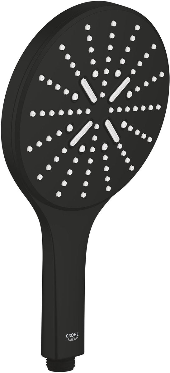 Grohe Quickfix Vitalio Smartactive 150 – Handbrause – 3 Strahlarten – wassersparend – mattschwarz