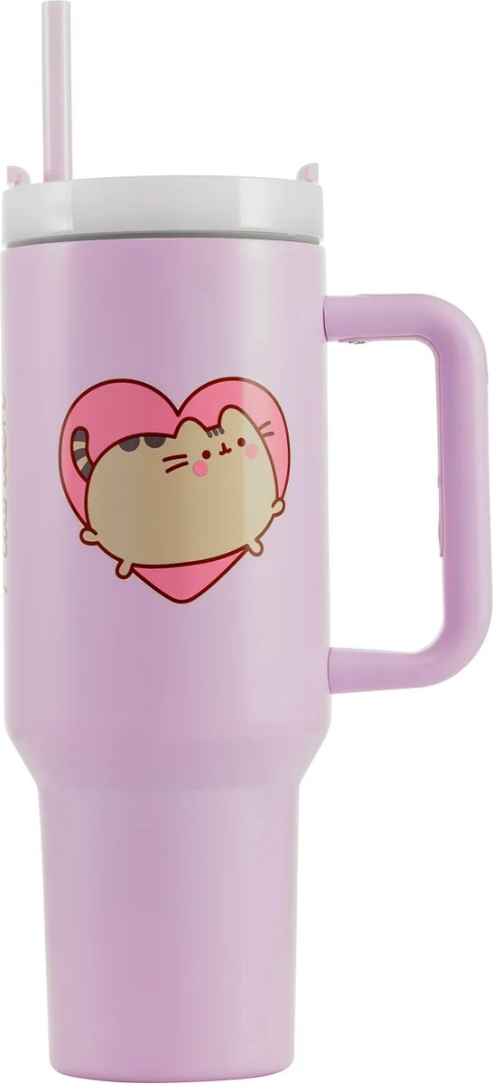 Pusheen Heart 40oz 1200ml Tumbler-Trinkflasche – doppelwandig