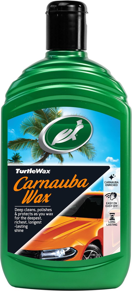 Turtle Wax GL Carnauba Autowachs Autowachs – reinigt Politur – langanhaltender Schutz – verleiht langanhaltenden Glanz – 500 ml