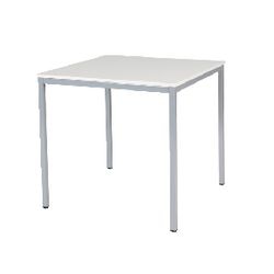 Besprechungs- und Kantinentisch 80x80x74cm Weißaluminium