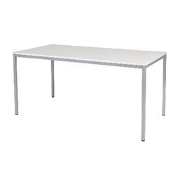 Besprechungs- und Kantinentisch 160x80x74cm Weißaluminium