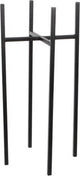 Glimmerdekorationen – Blumentopf-Pflanztopf-Standarderhöhung – Schwarz – B24 x H55 cm – Metall