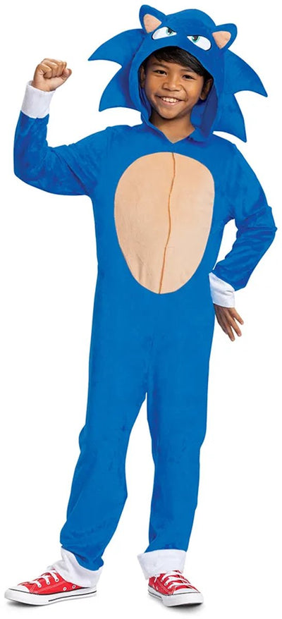 Verkleidung Sonic Movie 3 (Sega), Sonic Movie Kostüm Klassiker, Größe S (4-6 Jahre), Jungen