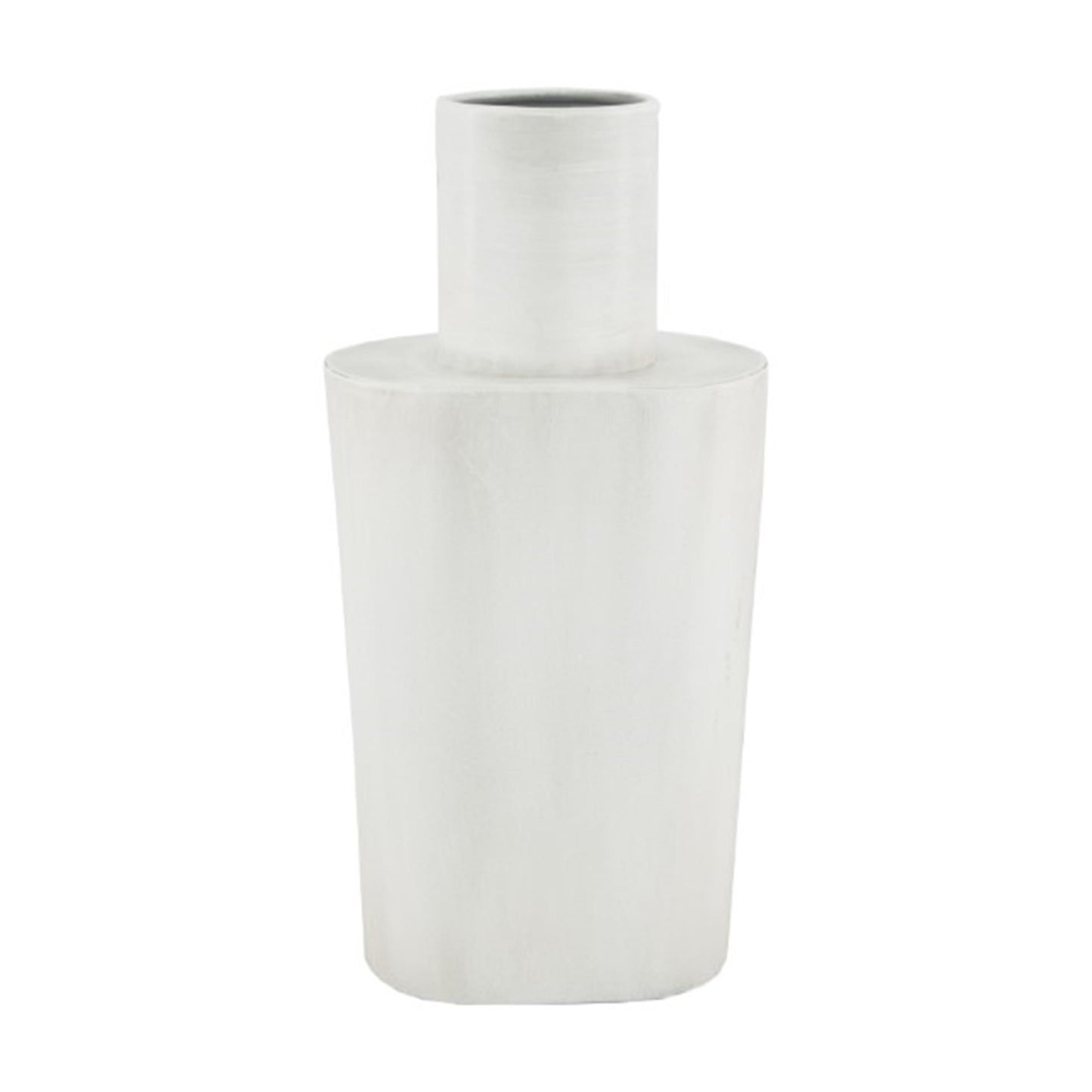 Natural Collections Vase aus Metall, H28,5 cm, weiß