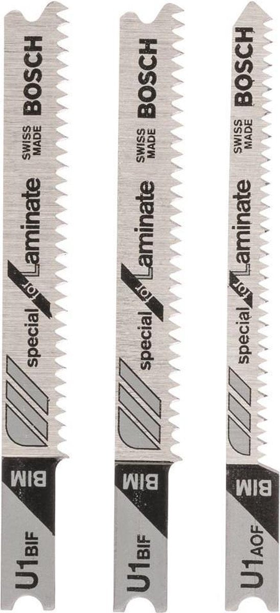 Bosch - 3-teiliges Stichsägeblatt-Set U-Schaft (2; u 1 bif); (1; u 1 aof)