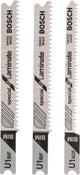 Bosch - 3-teiliges Stichsägeblatt-Set U-Schaft (2; u 1 bif); (1; u 1 aof)