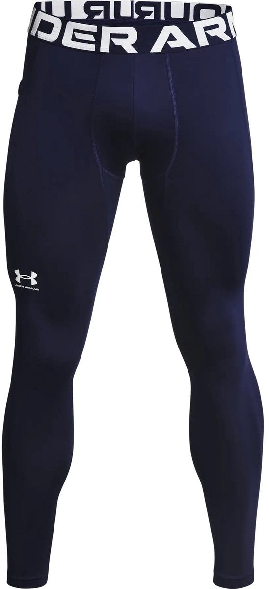 Under Armour UA CG Armour Leggings-Blau Herren-Sportleggings – Midnight Navy – Weiß