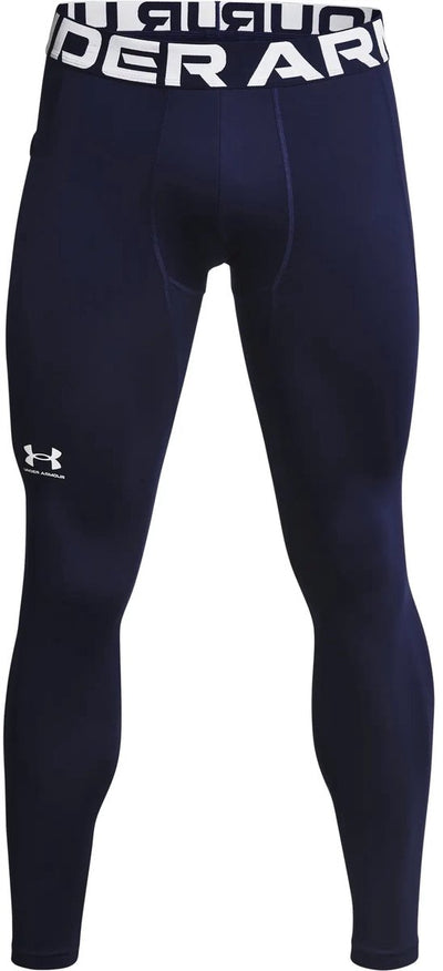 Under Armour UA CG Armour Leggings-Blau Herren-Sportleggings – Midnight Navy – Weiß