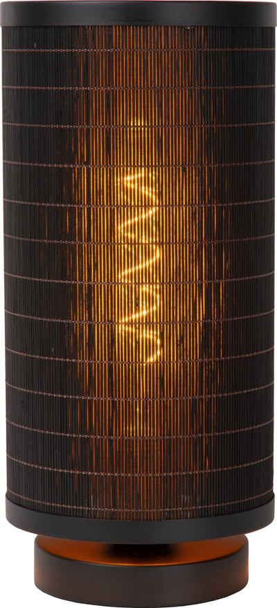 Lucide Tagalog - Tischlampe - ø 15 cm - 1xE27 - Schwarz - Japandi