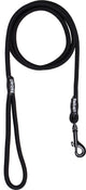 Rebel Petz Hundeleine – Schwarz – S – 8 mm x 140 cm