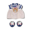 Baby geborener Bärenteddy -Outfit -Kleid