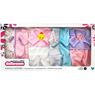 Mein schöner Puppenzimmer meine schöne Puppenzimmer -Puppenkleidung Set 4 Teile 41 cm