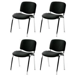 Besucherstuhl Nowy Style Plus Chrom Schwarz