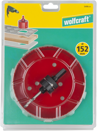 Wolfcraft Wolfcraft Loch Säge 152 mm Bimetaal rot 5498000