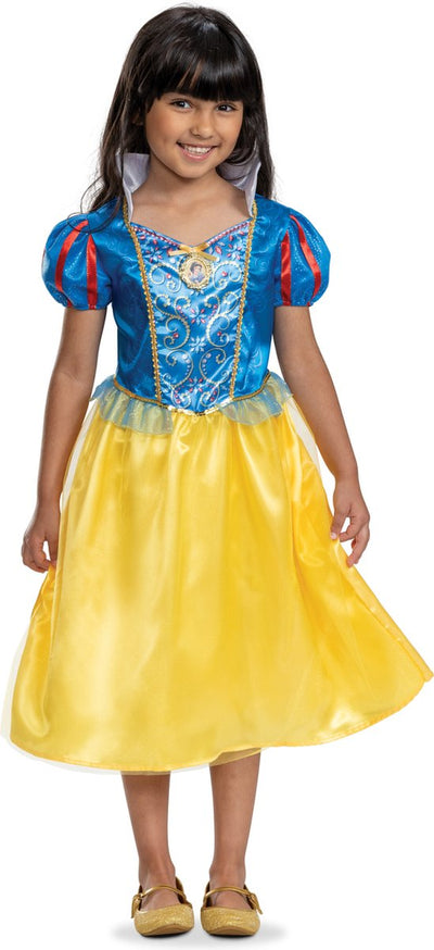 Verkleidung Disney Prinzessin – Schneewittchen, Schneewittchen-Kleid klassisch, Größe S (5 – 6 Jahre), Mädchen
