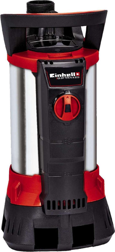 Einhell elektrische Schmutzwasserpumpe GE-DP 7935 N-A Eco - 790 W - 19000 L·H - Schmutz bis ø35 mm - Aqua-Sensor-Technologie - inkl. Universeller Schlauchanschluss
