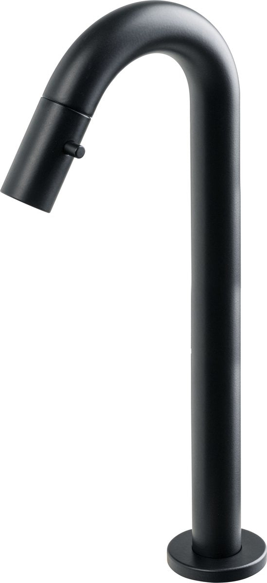 Plieger lupo 2.0 WC-Armatur – Aufputz-Waschtischarmatur – erhabenes Modell – Auslauf 20,3 cm – 10 Jahre Garantie – mattschwarz