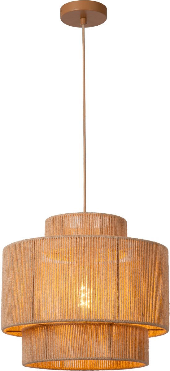 Lucide Nomi - Hängelampe - ø 40 cm - 1xe27 - Taupe