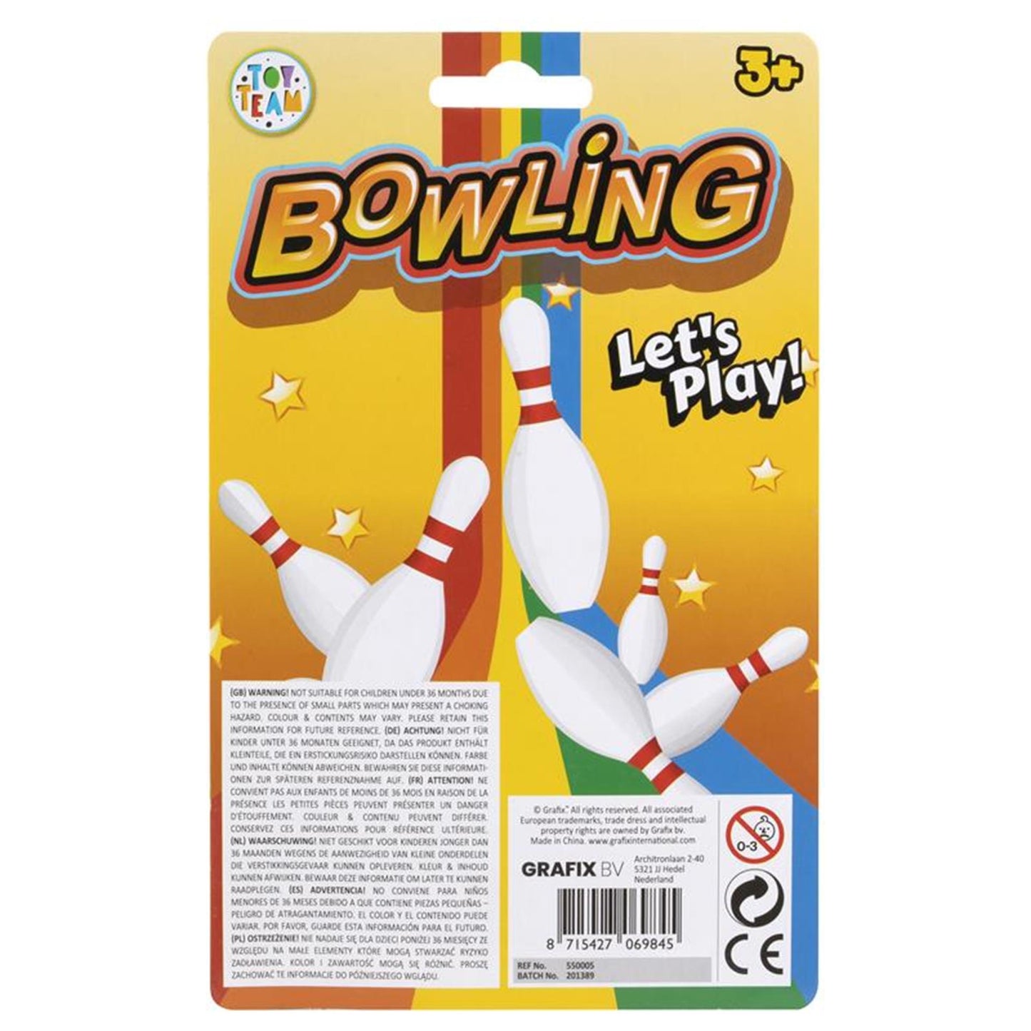 Grafix Mini-Bowling-Set 20x12cm