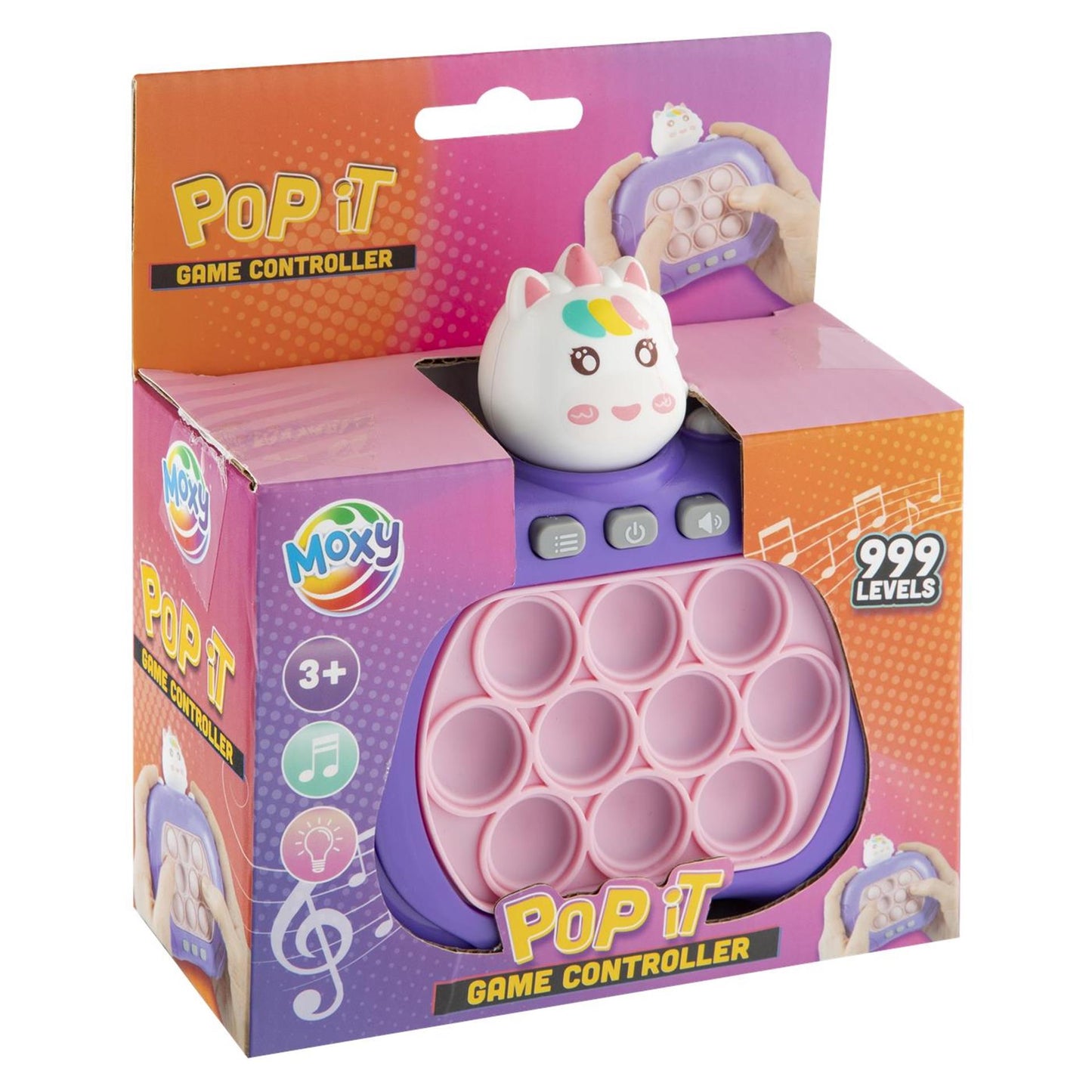 Moxy Pop-it Gamecontroller, 2sort