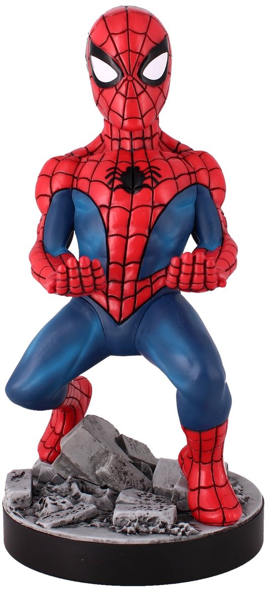 Cableguys Spiderman – Figurenständer für Telefon | Controller | Ladekoffer (Kabelbinder original)