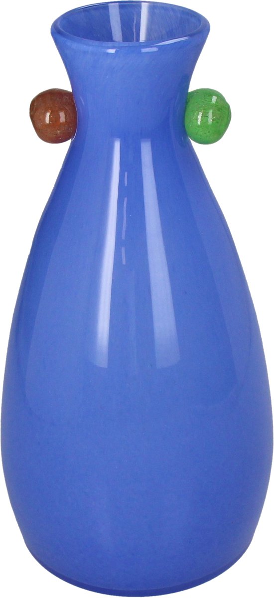 HD Collection Vase Glas blau 16x16x31,5cm