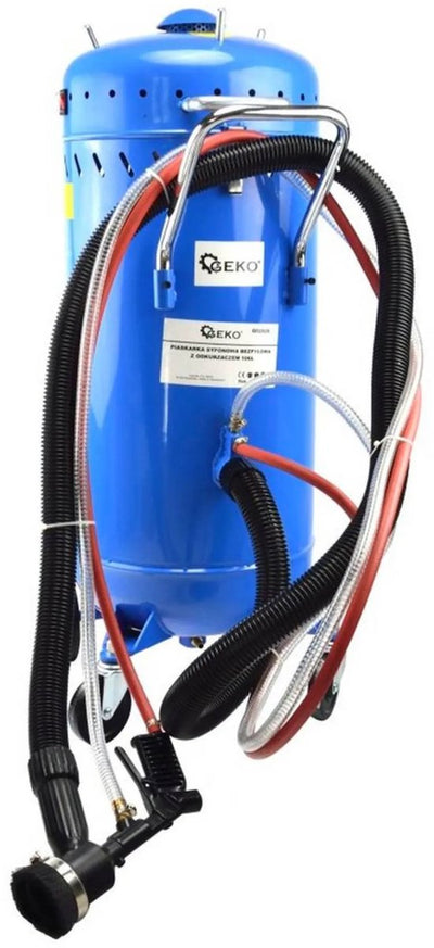 Staubfreier Sandstrahler von Geko – integrierter Staubsauger – 106 Liter – 2,5 m Schlauch – 1200 W Saugleistung