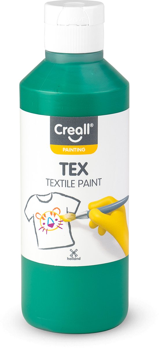 Creall Textile Paint Green, 250 ml