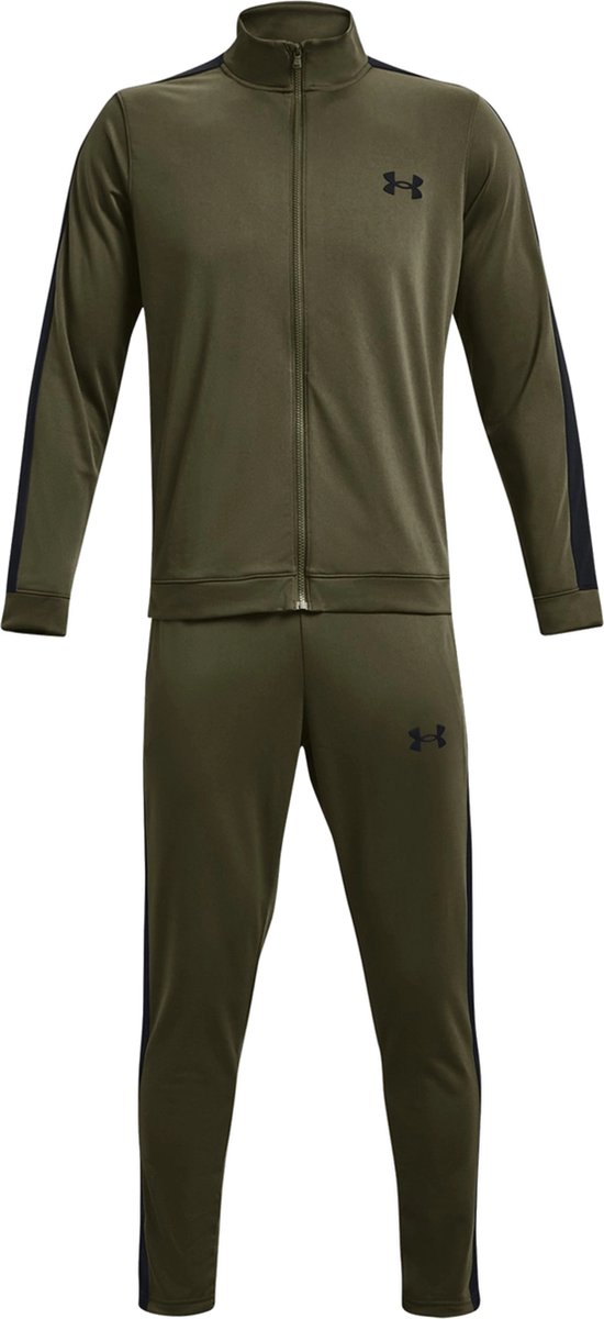 Under Armour UA Rival Knit Track Suit-GRN Herren-Trainingsanzug – Navy OD Green – Schwarz