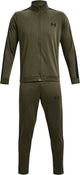 Under Armour UA Rival Knit Track Suit-GRN Herren-Trainingsanzug – Navy OD Green – Schwarz
