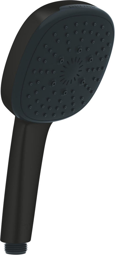 Grohe Vitalio Comfort 110 – Handbrause – abgerundeter quadratischer Duschkopf von 110 mm – 3 Strahlarten – wassersparend – mattschwarz