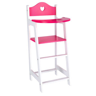 My schöne Puppenzimmer Puppenmöglichkeiten Puppenstuhl Weiß 22 x 27 x 53 cm