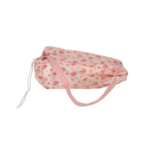 Puppenbett faltbar rosa Blume