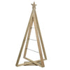 Decoris Weihnachtsbaum Holz Metalllinien 114x22x64