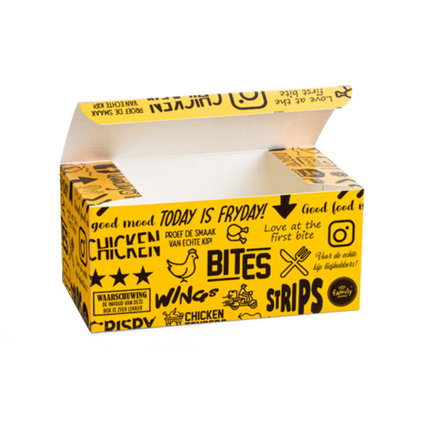 Familien-Hühner-Snack-Faltbox (250 Stück)