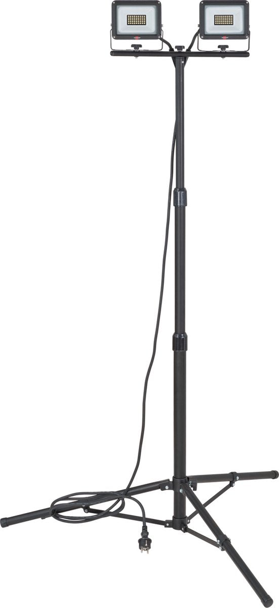 Brennerstuhl LED-Bauleuchte mit Stativ jaro 6060 t, 4800lm, 2x 20w, 3m h07rn-f 3g1.0, IP65 - 1171250444