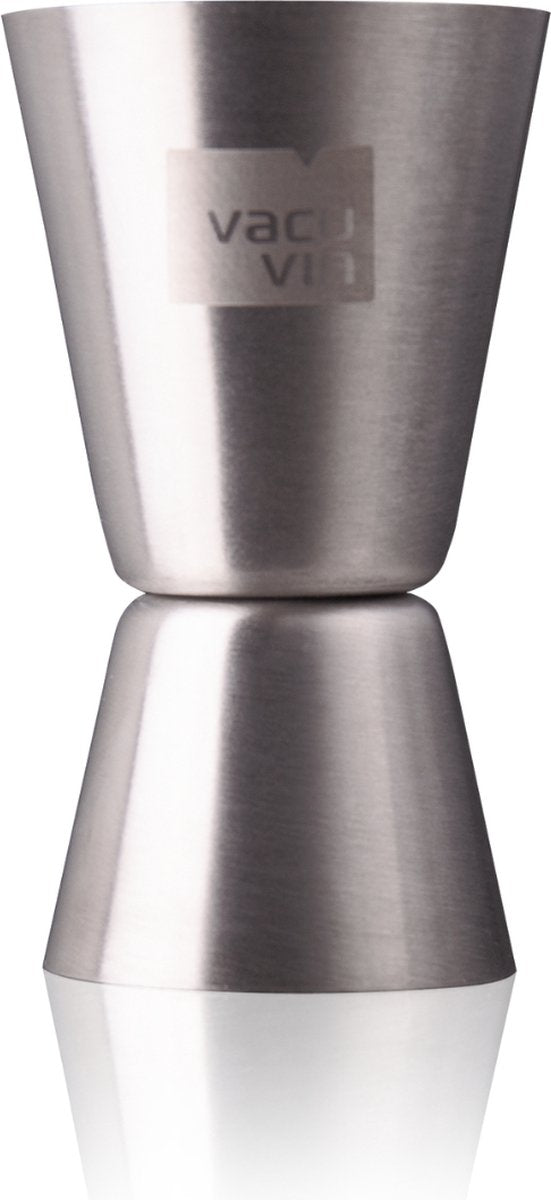 Vacuvin Vacu Vin Double Jigger Edelstahl – Cocktail-Messbecher 15 ml 30 ml – Doppel-Barmaß