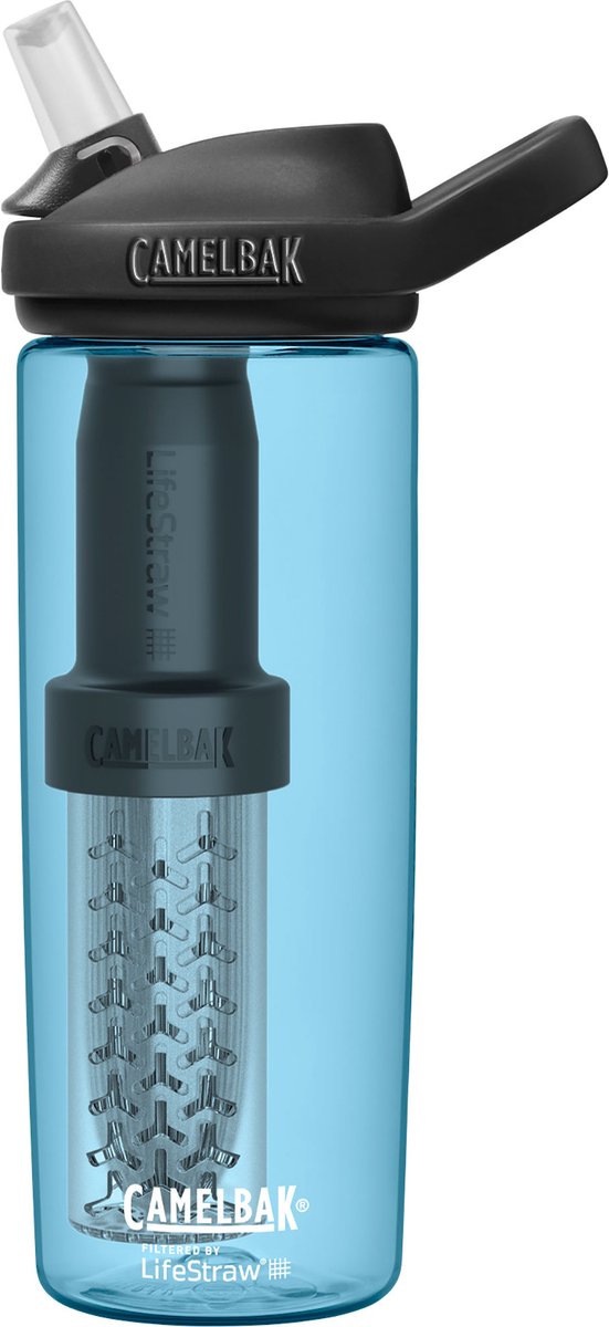 Camelbak eddy+ gefiltert durch Lifestraw - 600 ml - Trinkflasche - Blau (True Blue)
