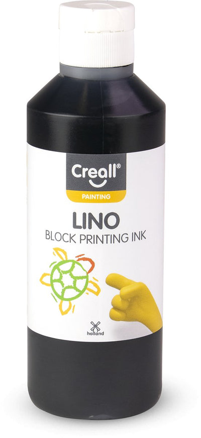 Creall Lino Blockprint Farbe schwarz, 250 ml