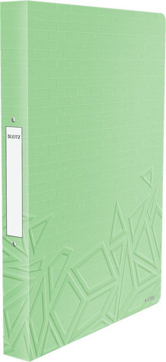 Leitz Urban Chic PP-Ringbinder 2-Ring für 140 Blatt – Ordner für A4-Dokumente – 20 mm – ideal für Schule oder Studium – grün