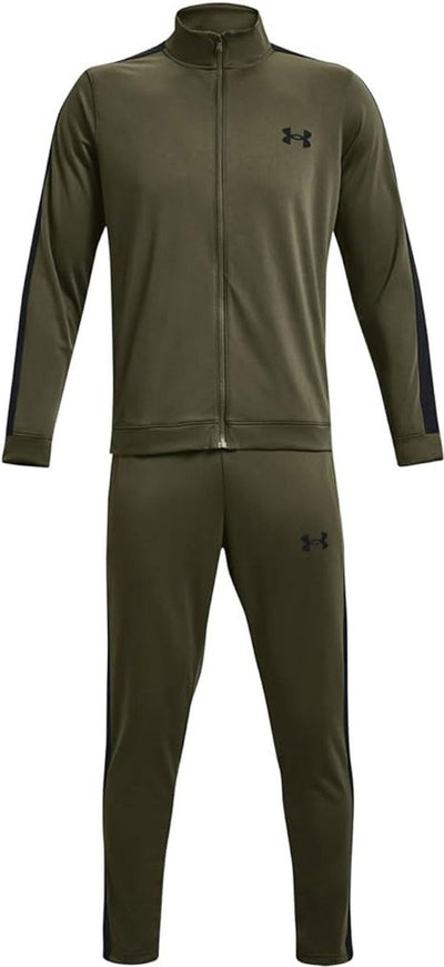 Under Armour UA Rival Knit Track Suit-GRN Herren-Trainingsanzug – Navy OD Green – Schwarz