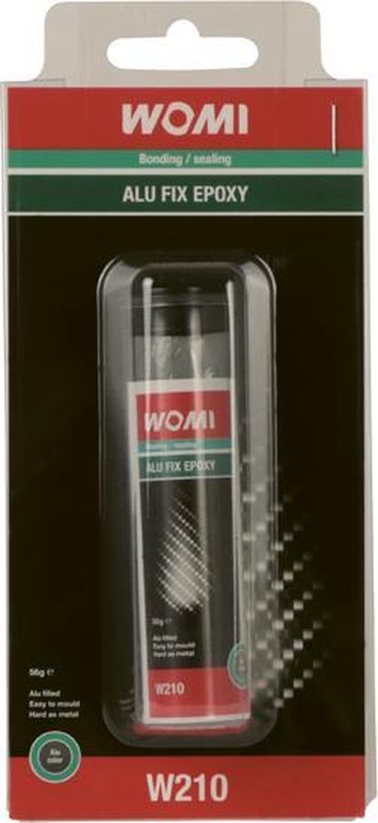 Womi Alu Fix Epoxy W210 – 56 g – starkes Zweikomponenten-Reparaturmittel – schnelle Aushärtung