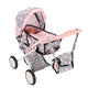 Puppenwagen 2 in 1 grau Pink 66,5 x 37 x 69 cm