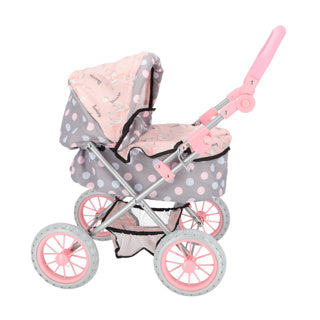 Puppe. + Care Bag Grey Pink 65x35.5x75 cm