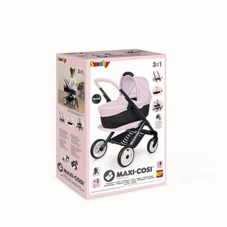 Puppenwagen Quinny Maxi Cosi 3 in 1 weiches Rosa