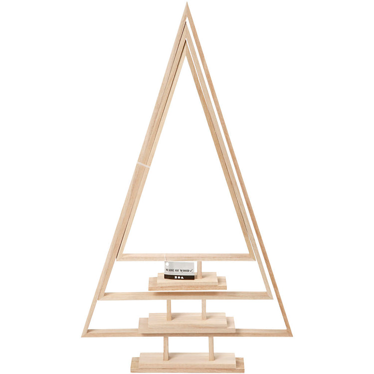 Creativ Company Weihnachtsbäume, H: 40+50+60 cm, B: 22,5+29+35 cm, 3 Stück 1 Karton