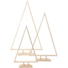 Creativ Company Weihnachtsbäume, H: 40+50+60 cm, B: 22,5+29+35 cm, 3 Stück 1 Karton
